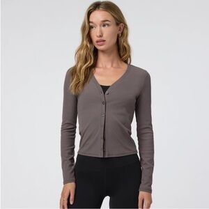 Vuori Pose Cardigan In Chia Regular Length